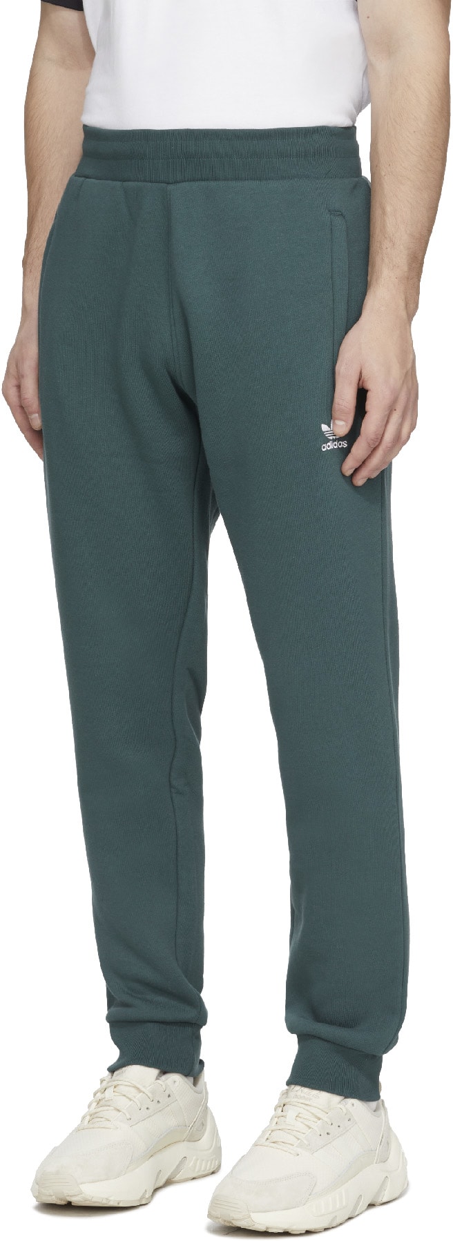 adidas Originals: Green Adicolor Essentials Trefoil Sweatpant - 2