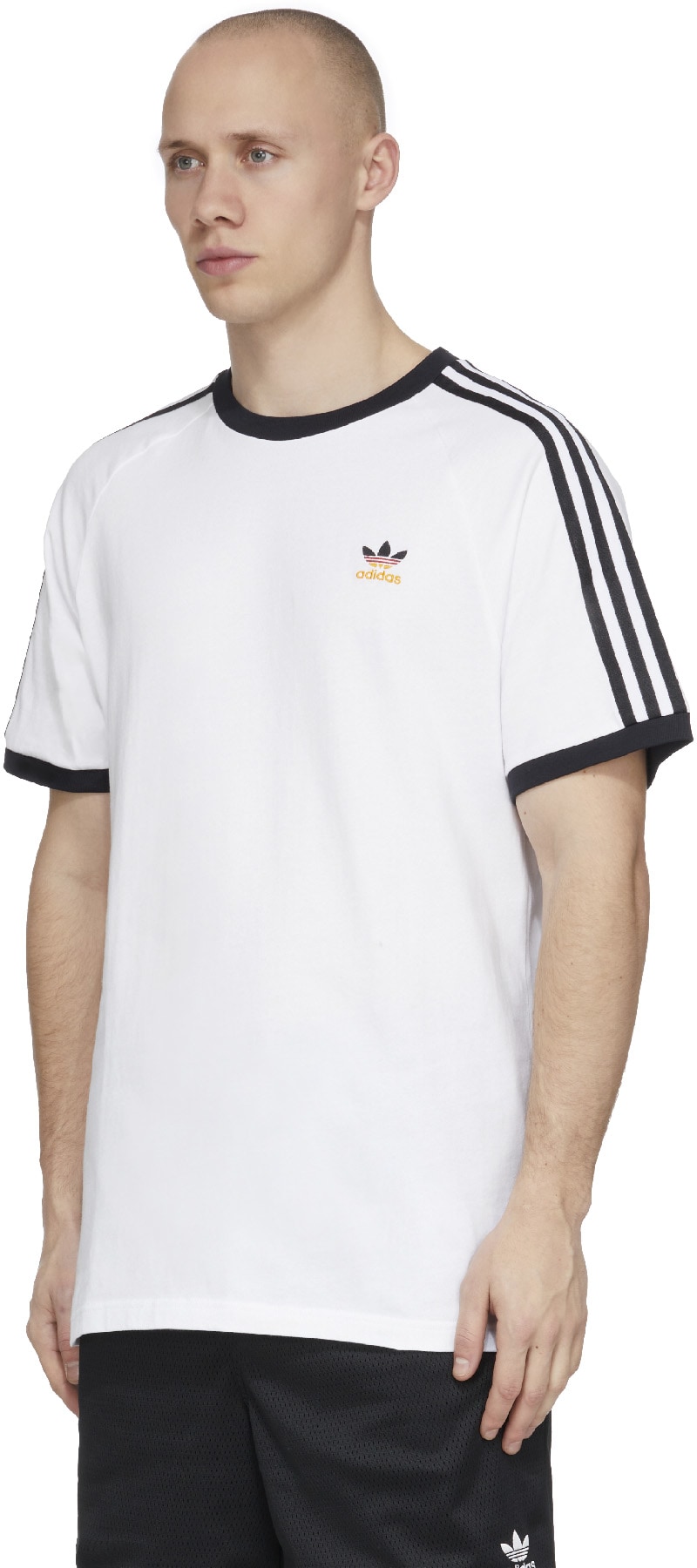 adidas Originals: White 3-Stripes T-Shirt - 2