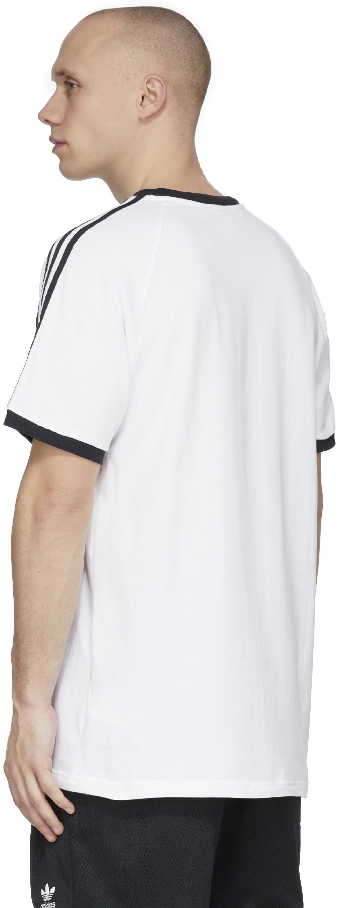 adidas Originals: White 3-Stripes T-Shirt - 3