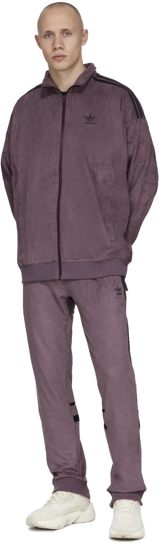 adidas Originals: Red Adicolor Classics Plush Track Pant - 4