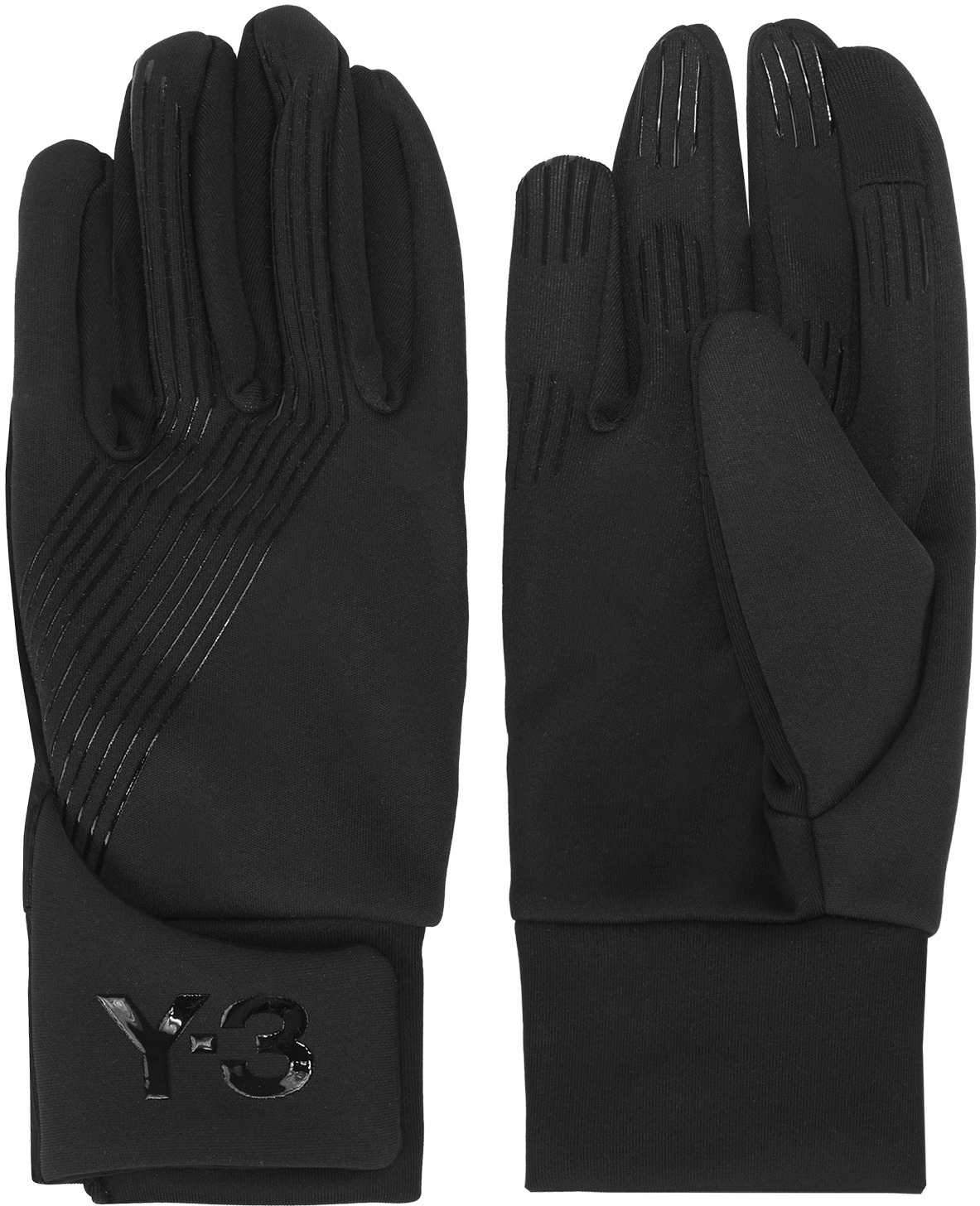 Y-3: Black GORE-TEX™ Utility Gloves - 1