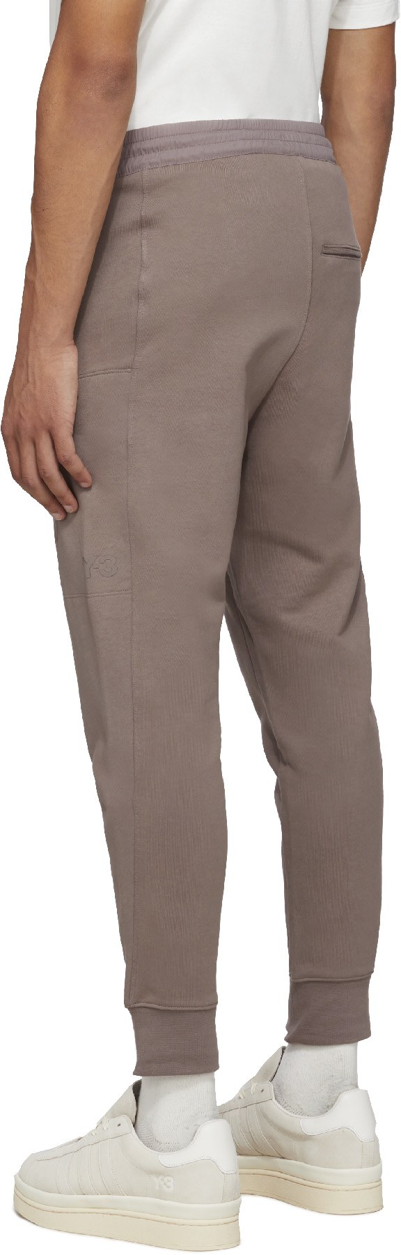 Y-3: Brun Pantalon de Survêtement Classique DWR Terry Utility Brun - 3