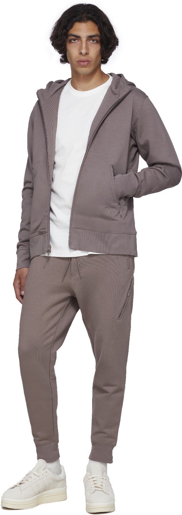 Y-3: Brun Pantalon de Survêtement Classique DWR Terry Utility Brun - 4