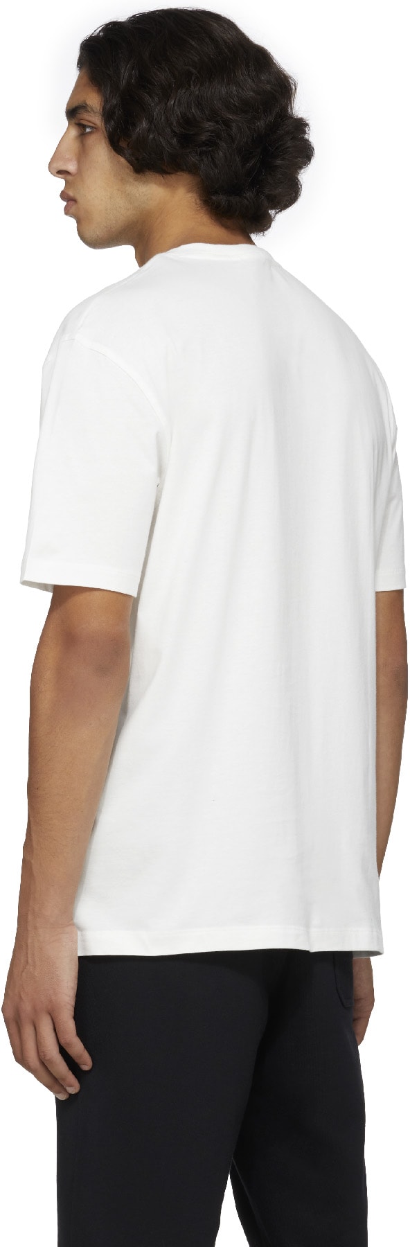 Y-3: White Graphic T-Shirt - 3