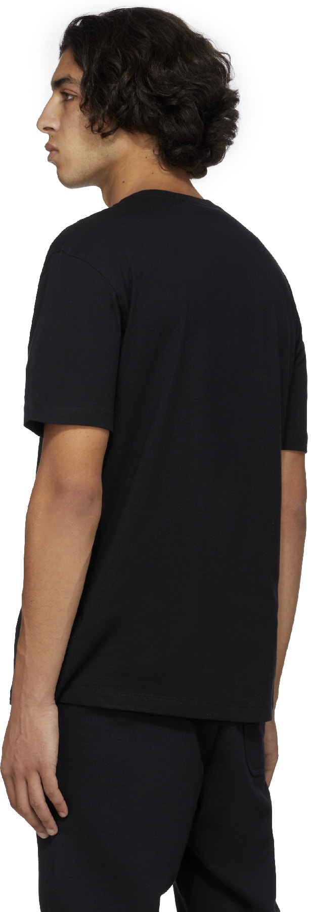 Y-3: Noir T-Shirt Graphique Noir - 3