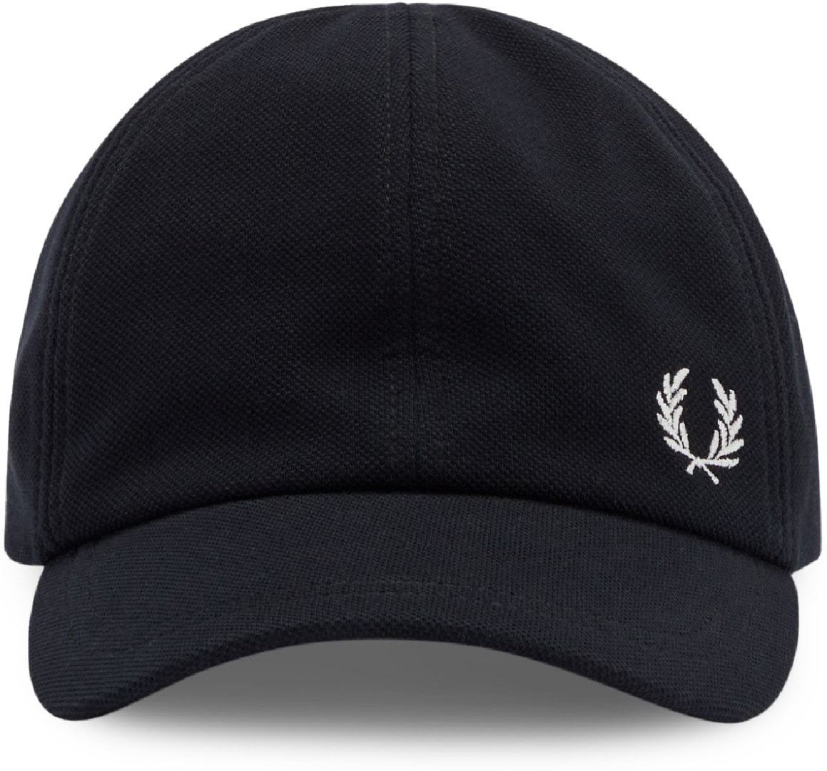 Fred Perry: Noir Casquette en Piqué Classique Noir - 1