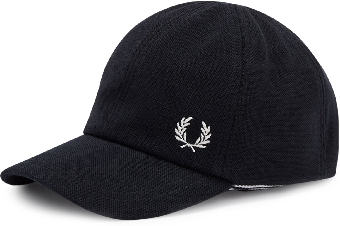 Fred Perry: Noir Casquette en Piqué Classique Noir - 2