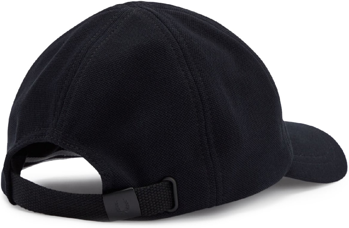 Fred Perry: Black Classic Piqué Cap - 3