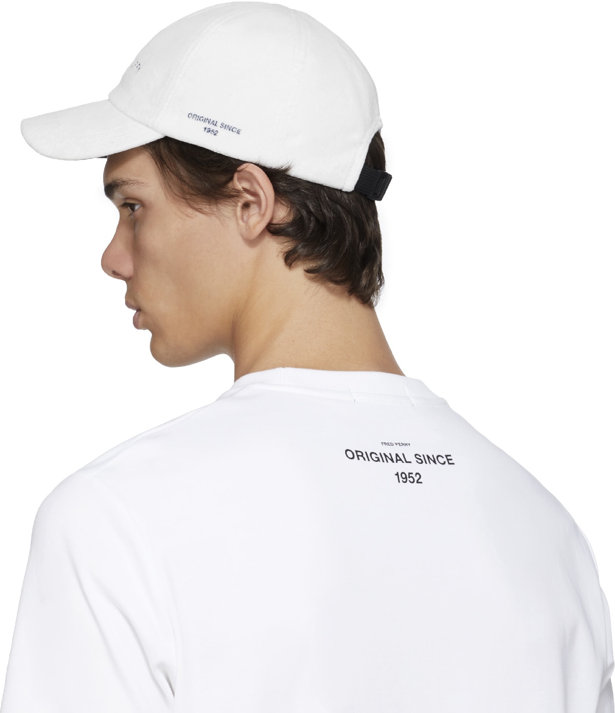 Fred Perry: White Towelling Cap - 3