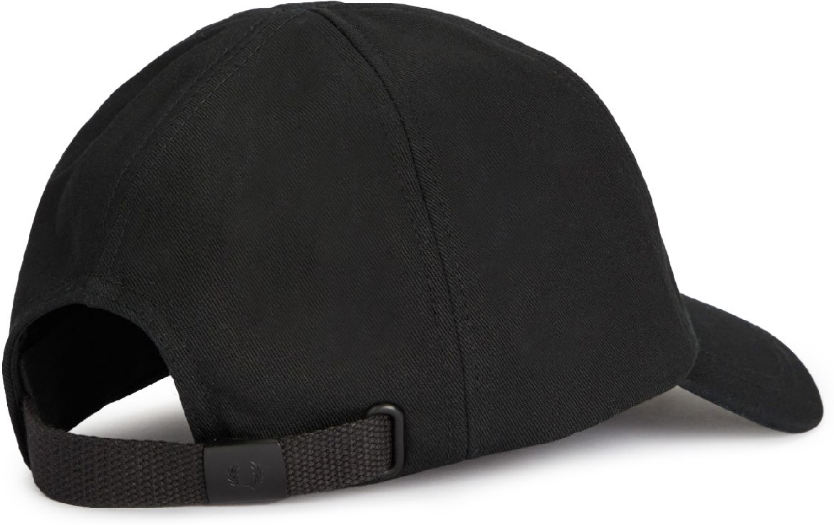 Fred Perry: Black Graphic Branding Twill Cap - 3