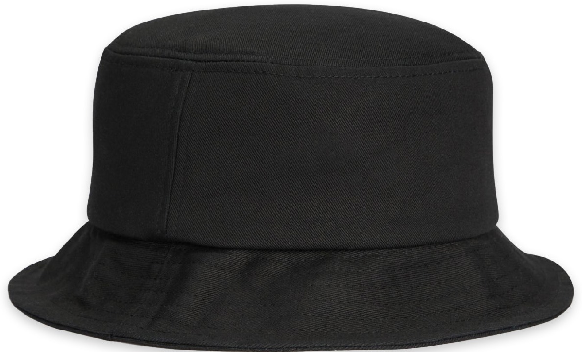 Fred Perry: Black Graphic Branding Twill Bucket Hat - 2