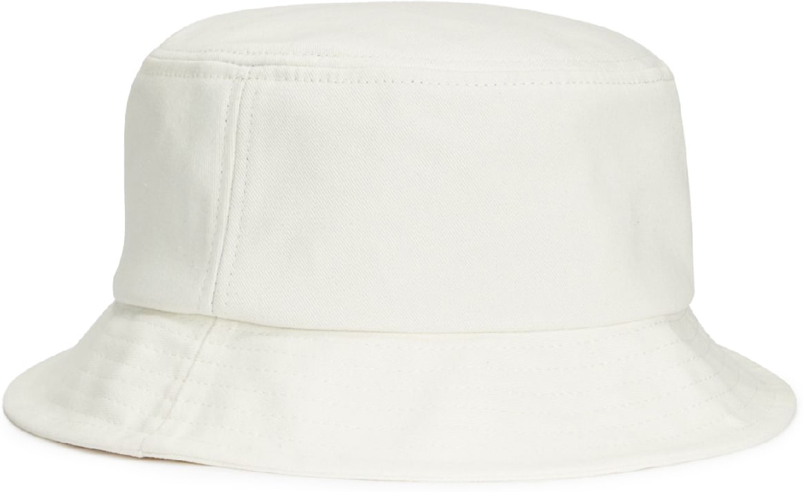 Fred Perry: White Graphic Branding Twill Bucket Hat - 2
