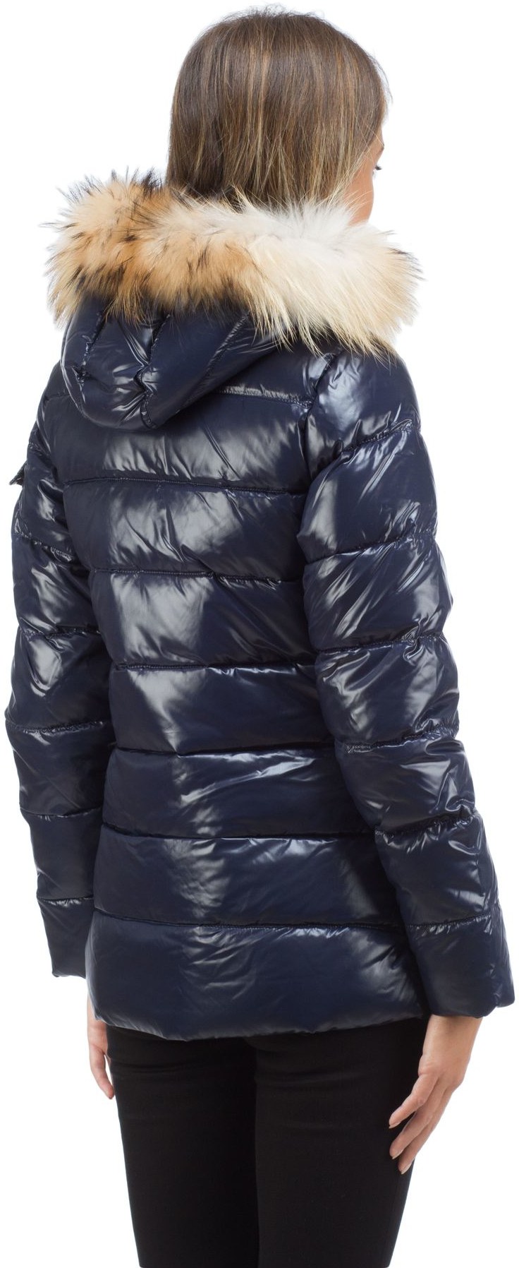 Pyrenex: Blue Authentic Shiny Fur Jacket - 3