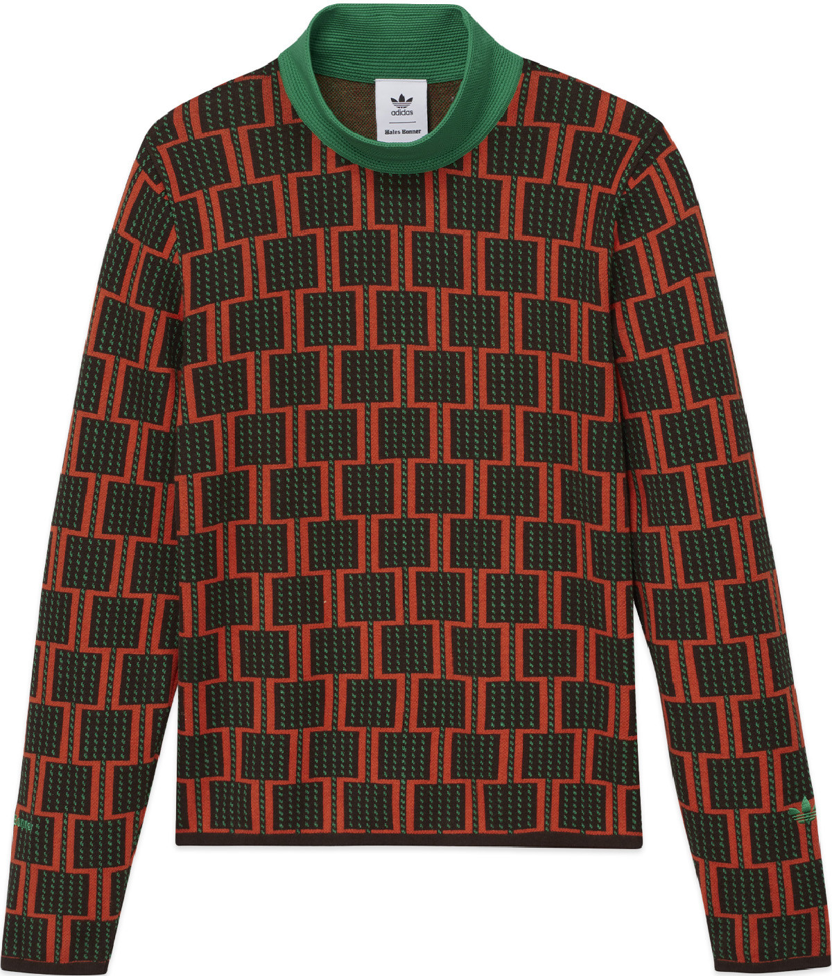 adidas Originals: Multicolor Wales Bonner Knit Roll Neck Sweater - 1