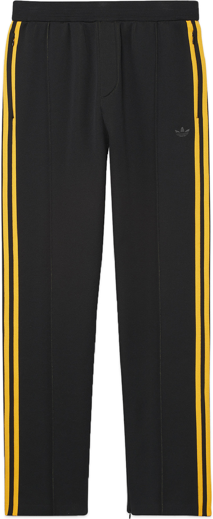 Black and yellow adidas track pants sale