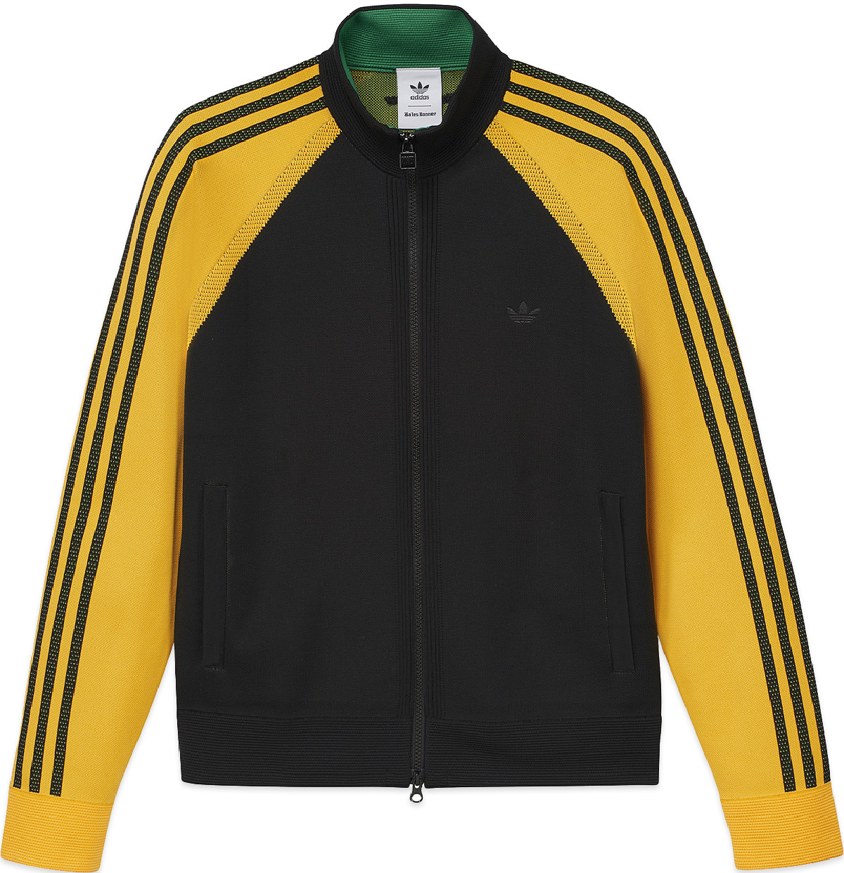 adidas Originals: Black Wales Bonner Knit Track Jacket - 1