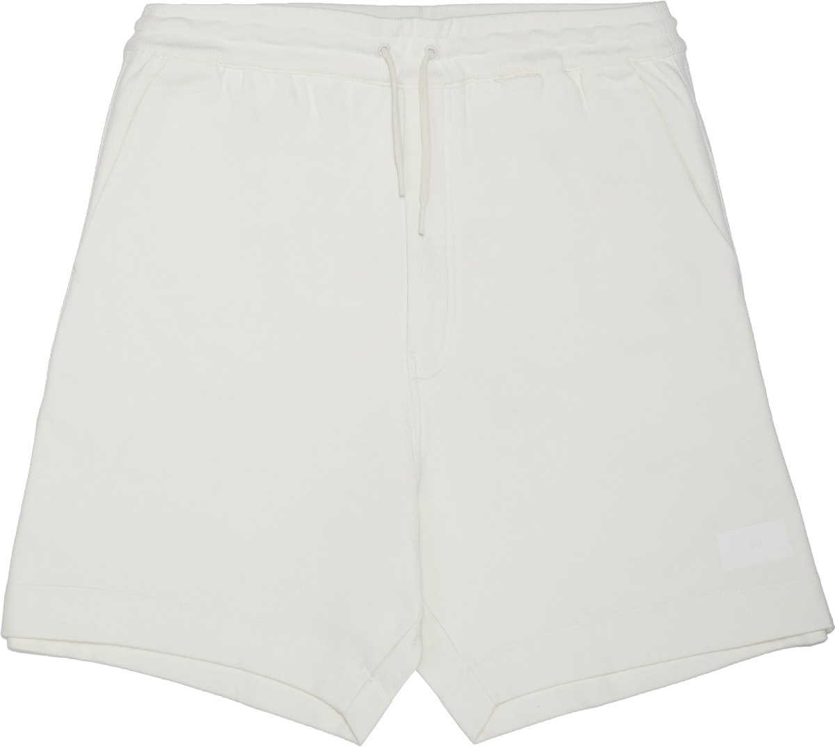 Y-3: White Organic Cotton Terry Short - 1