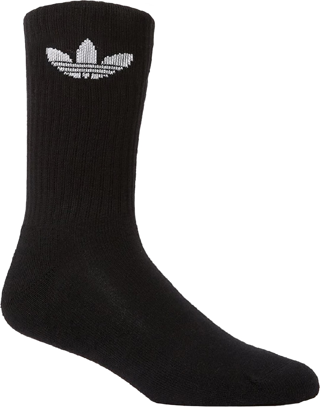 adidas Originals: Noir Ensemble de Six Paires de Chaussettes Trefoil Cushion Noir - 1