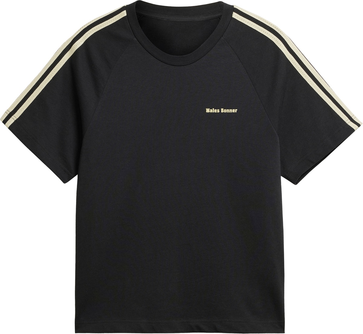 adidas Originals: Black Wales Bonner Statement Graphic T-Shirt - 1