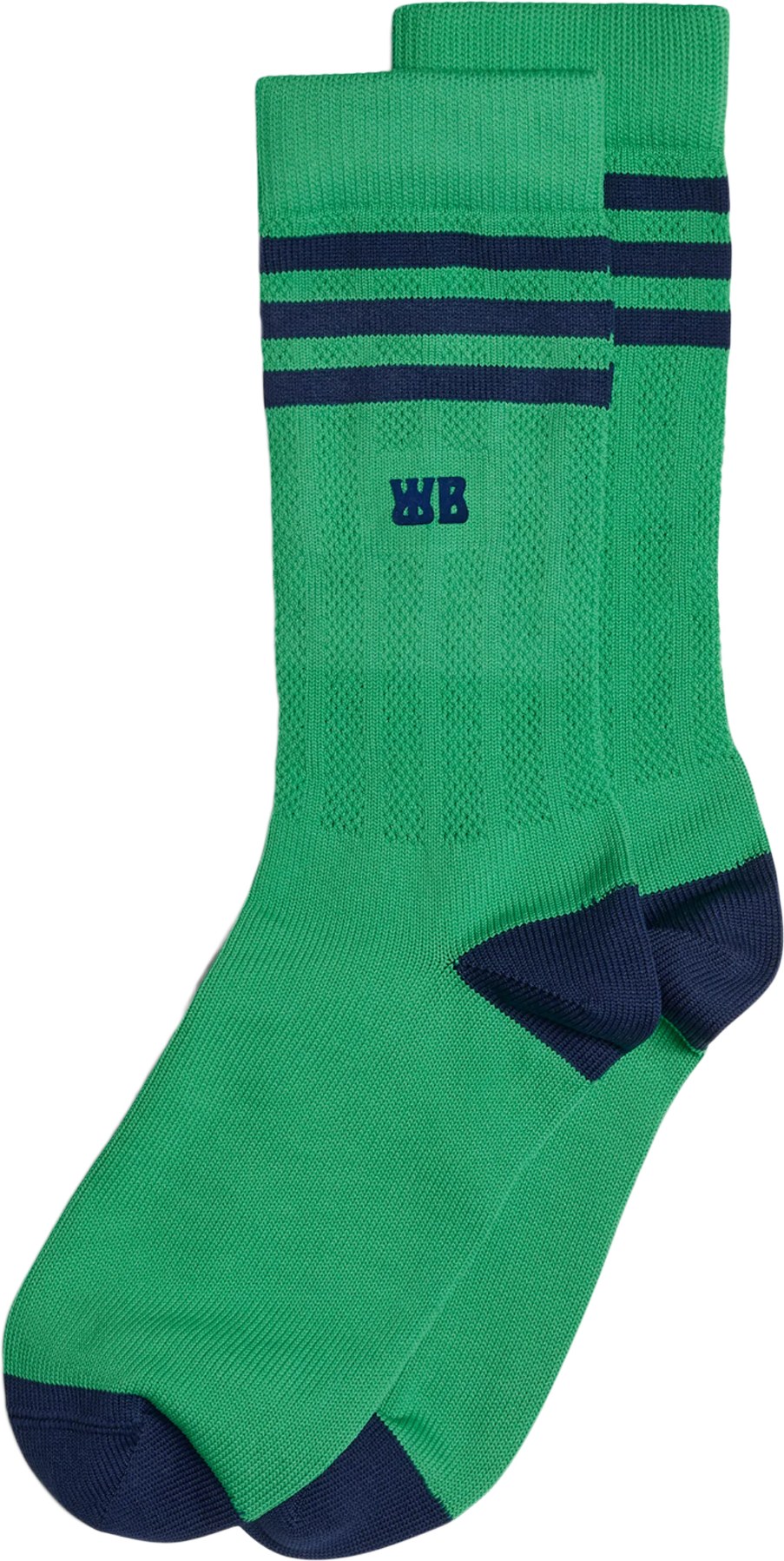 adidas Originals: Vert Chaussettes courtes Wales Bonner (Lot de deux) Vert - 1