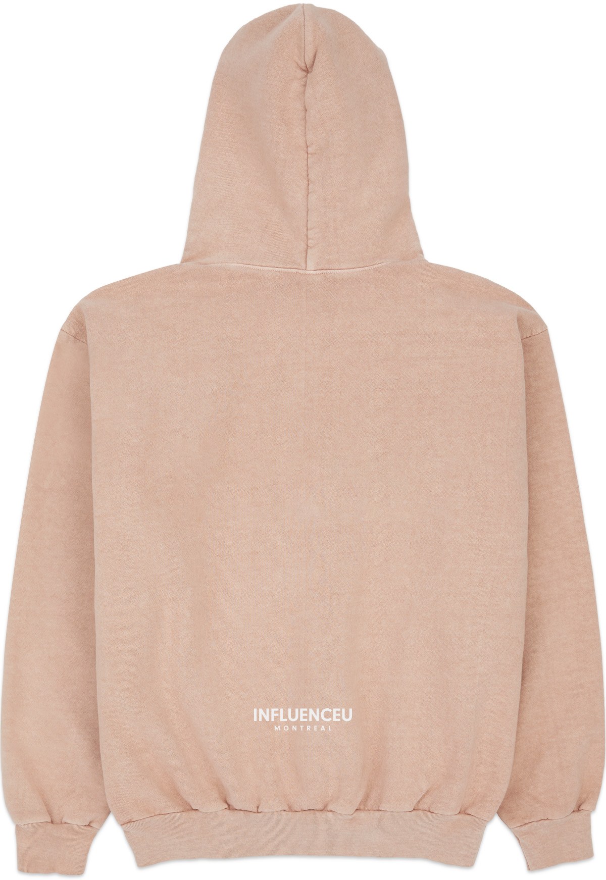 influenceu: Pink Heavy Fleece Logo Hoodie - 2