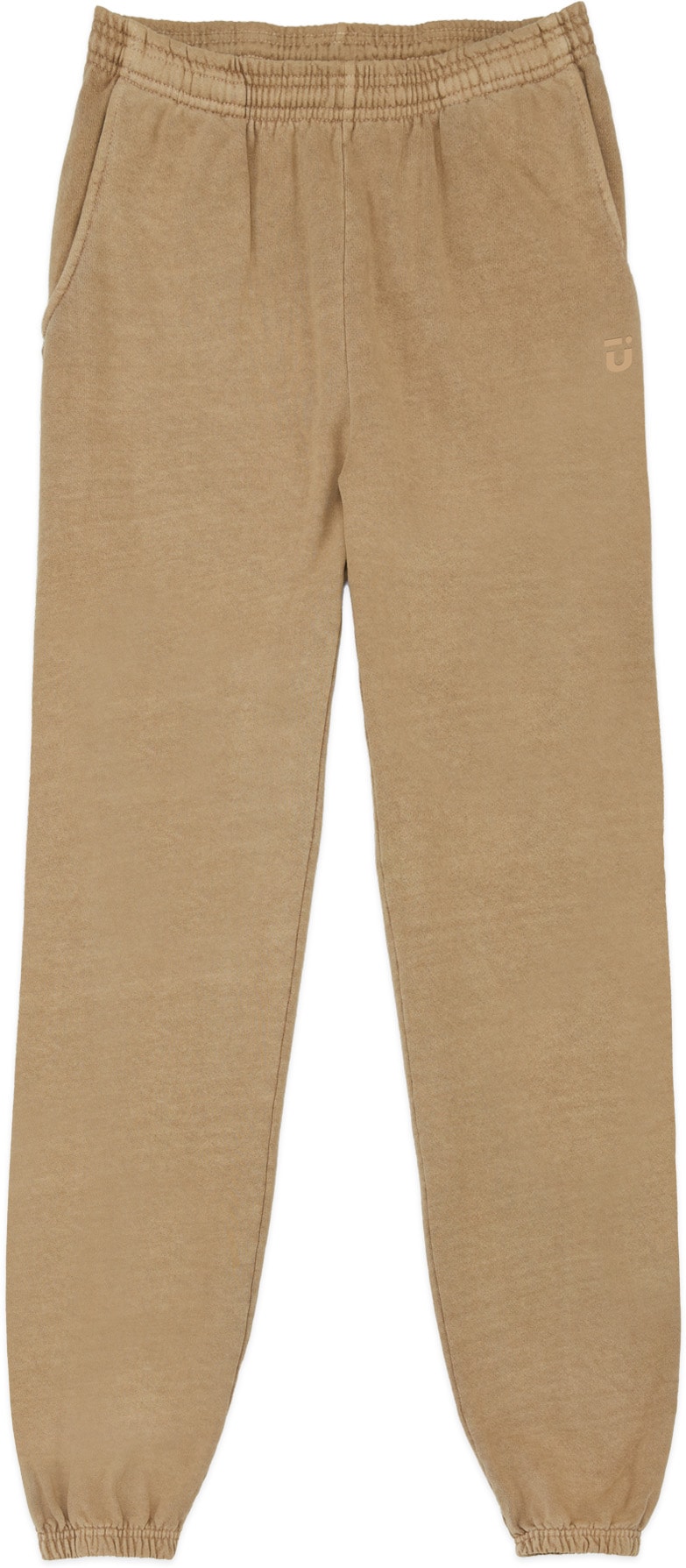 influenceu: Neutrals Heavy Fleece Logo Sweatpants - 1