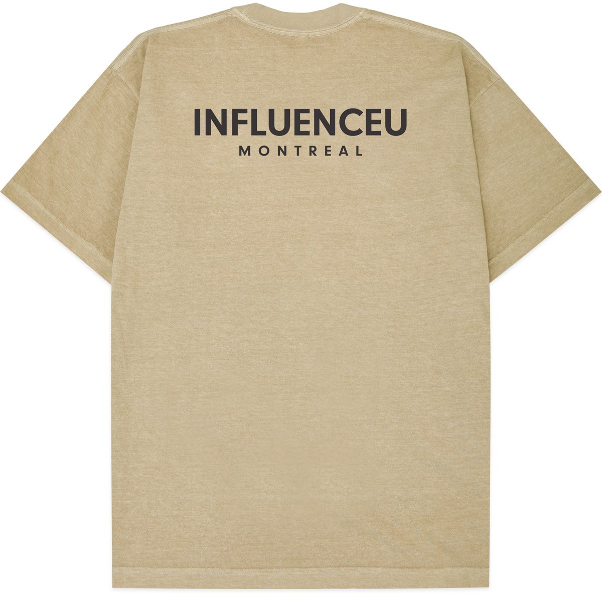 influenceu: Neutrals Heavy Pigment Dyed Jersey Logo T-Shirt - 2