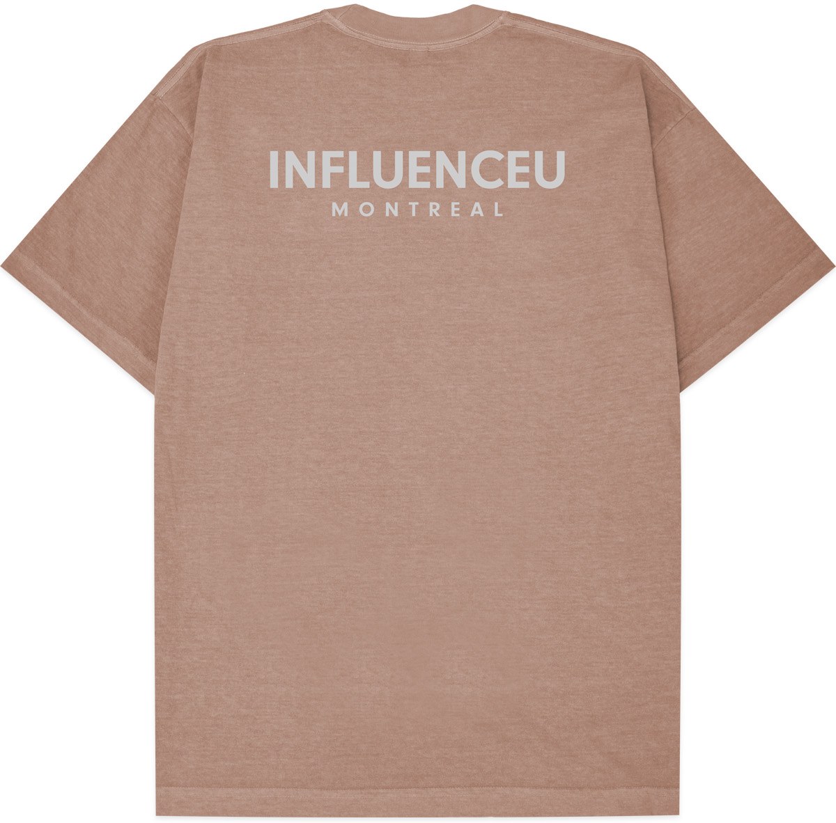 influenceu: Mauve T-Shirt à Logo en Jersey Lourd Mauve - 2