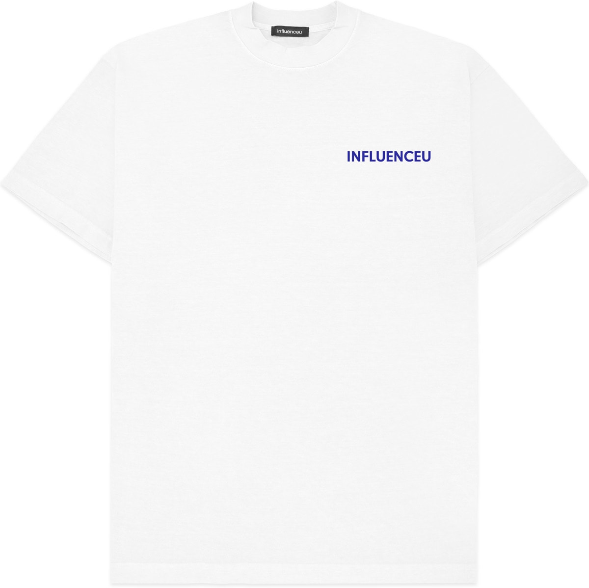 influenceu: Blanc T-Shirt à Logo en Jersey Lourd Blanc - 1