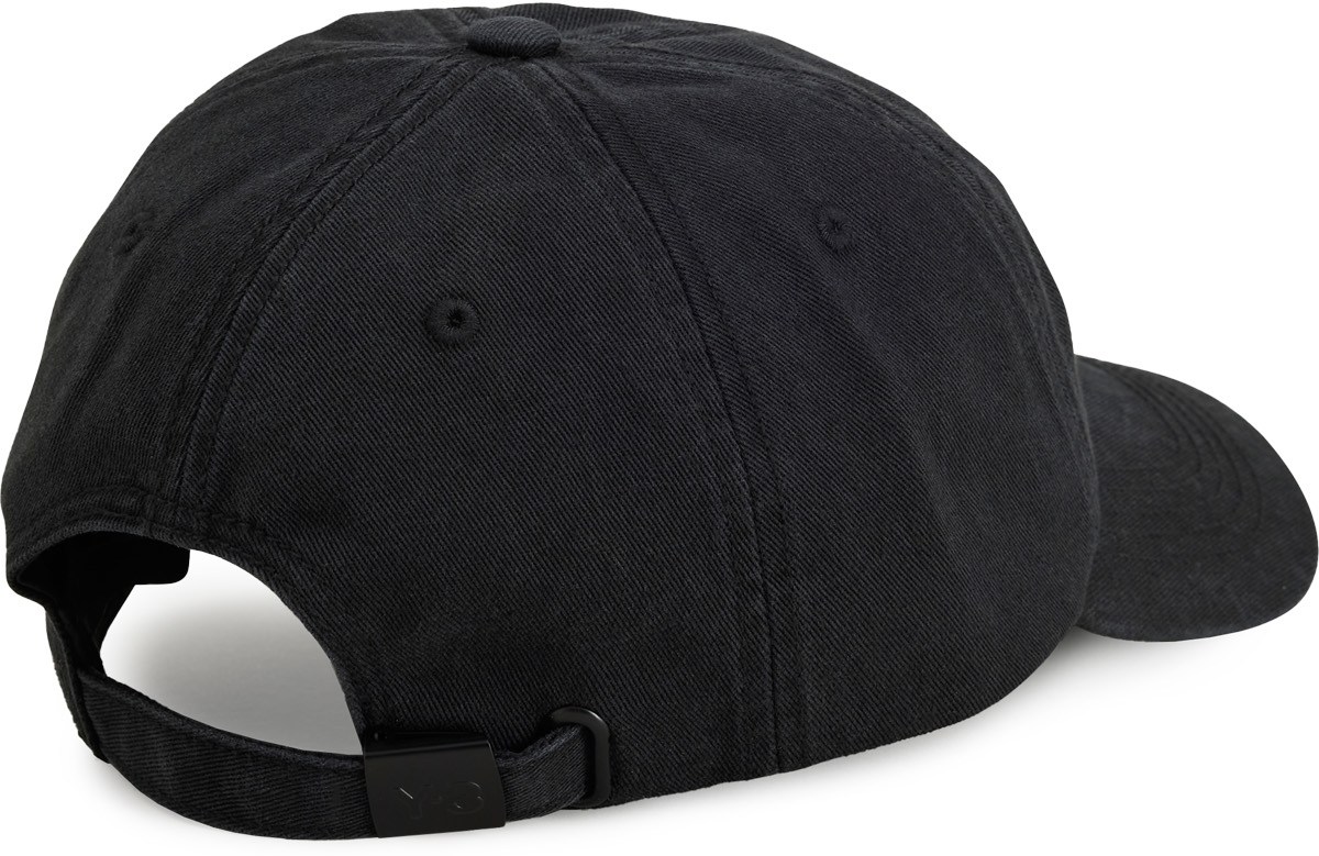 Y-3: Noir Casquette pour papa Noir - 2