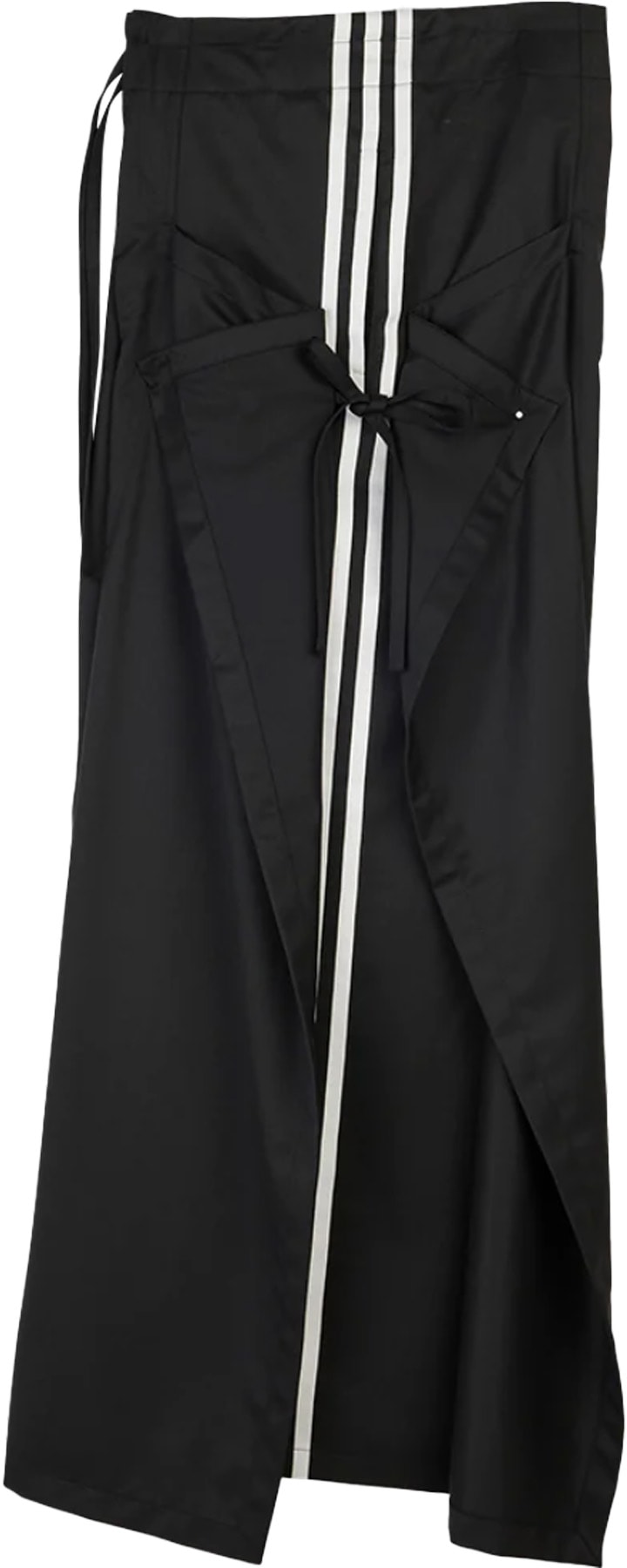 Y-3: Black Refined Woven Wide Leg Pants - 2