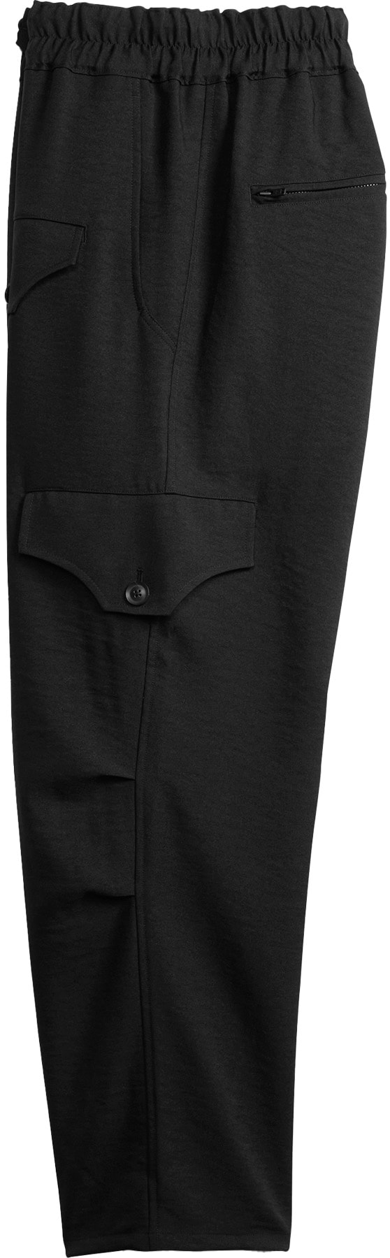 Y-3: Black Sport Uniform Straight Leg Pants - 2