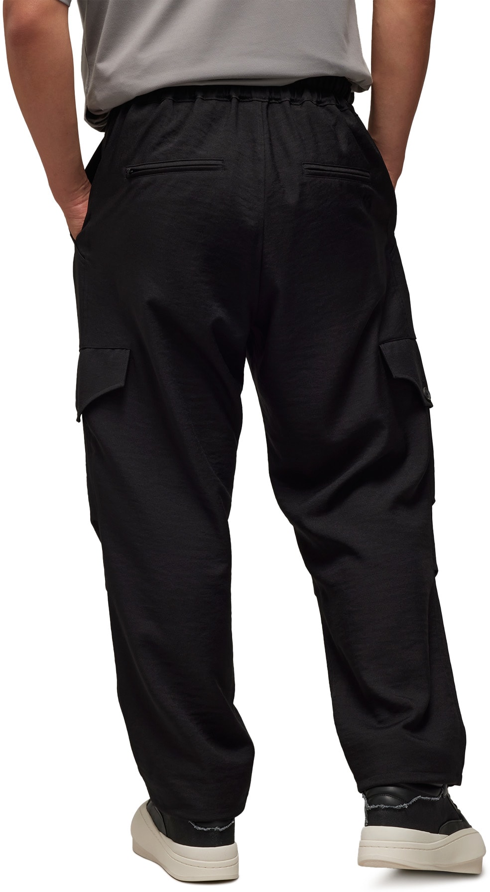 Y-3: Noir Pantalon droit Sport Uniform Noir - 4