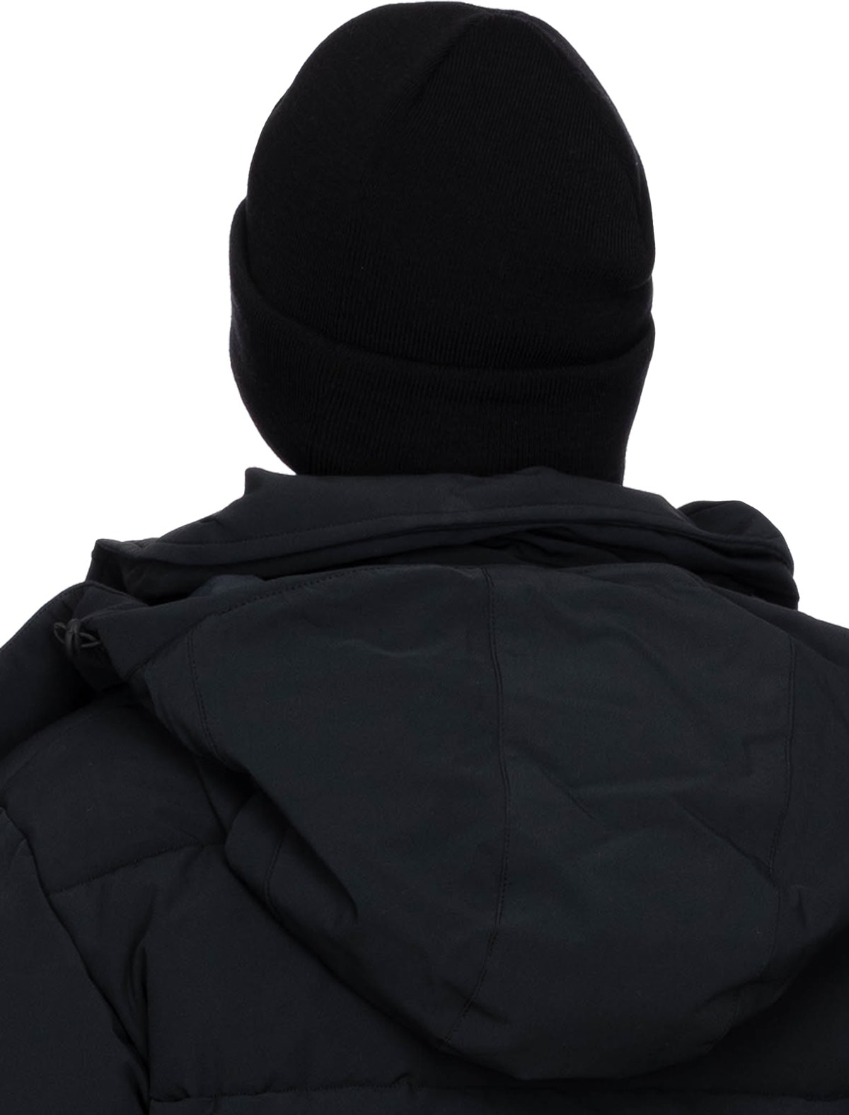 influenceu: Black 'Anti Storm' Four Layer Watch Cap - 3