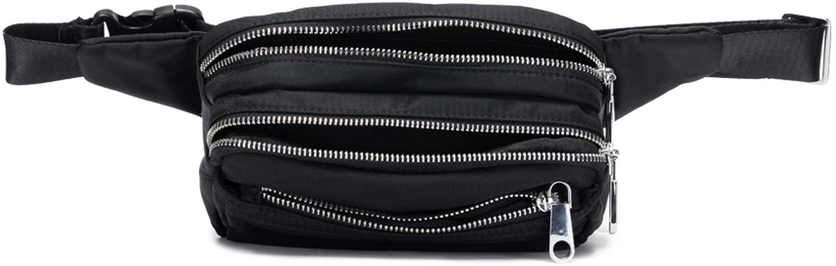 influenceu: Black Logo Fanny Pack - 2
