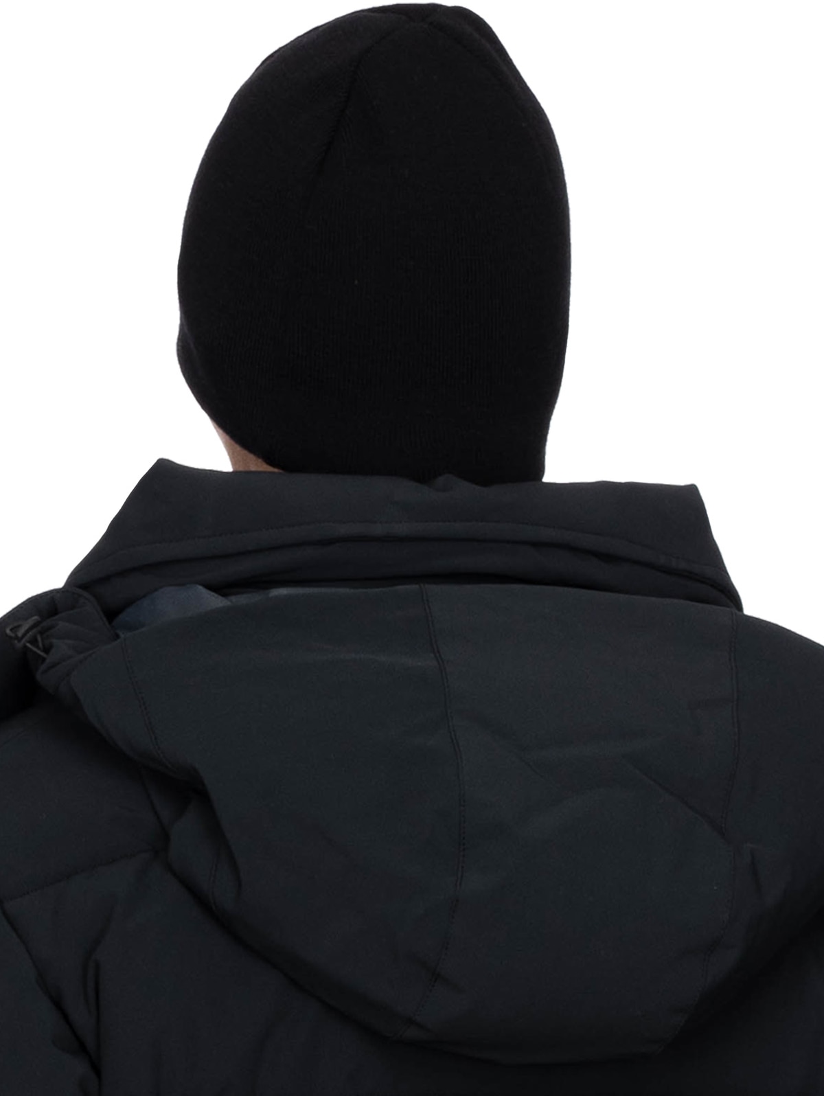 influenceu: Black 'Anti Storm' Fleece Lined Beanie - 3