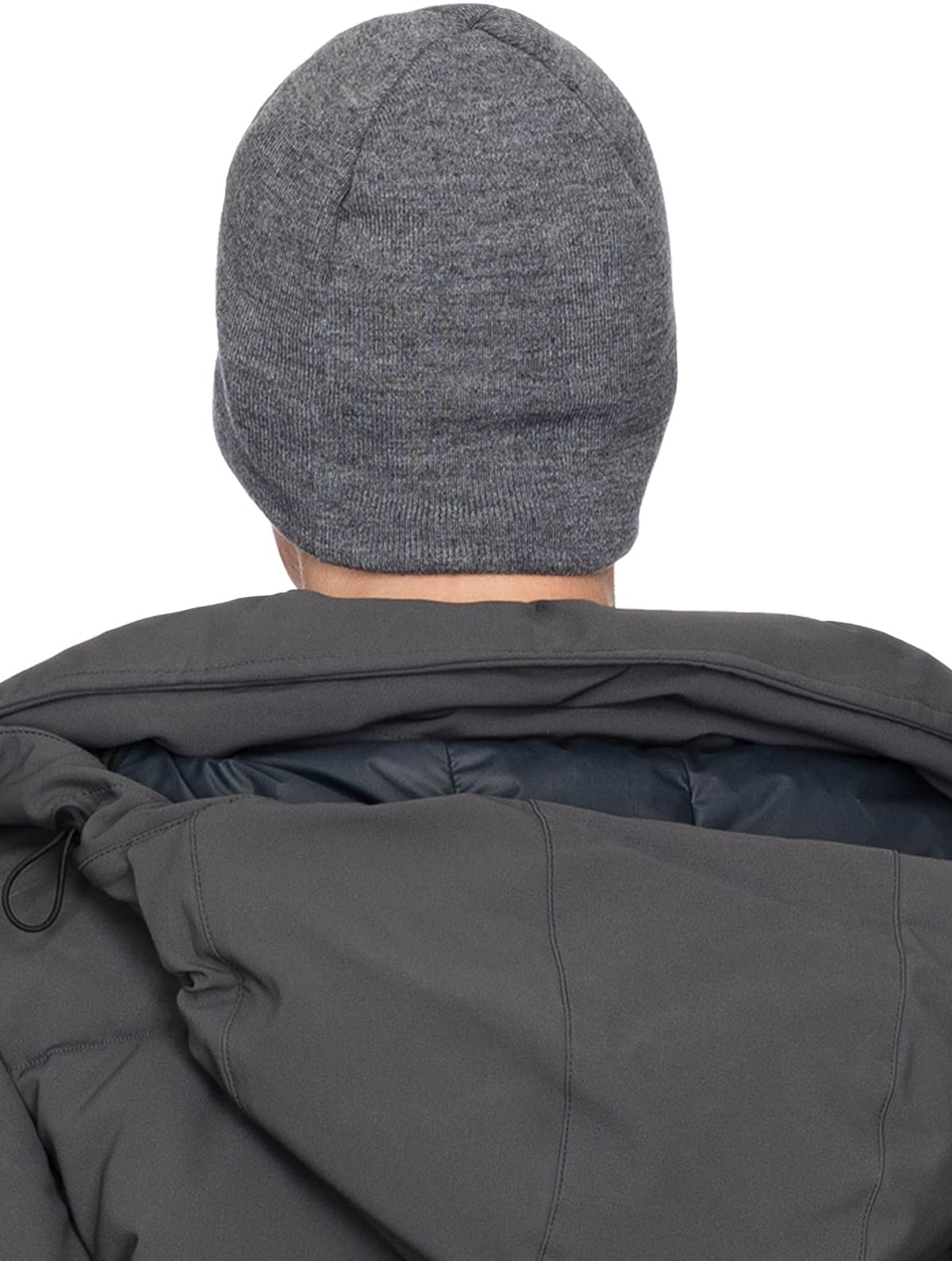 influenceu: Grey 'Anti Storm' Fleece Lined Beanie - 3