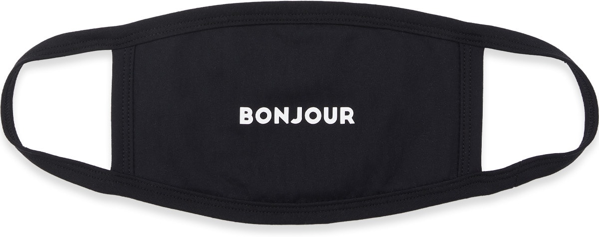 influenceu: Noir Masque 'Bonjour' Noir - 1