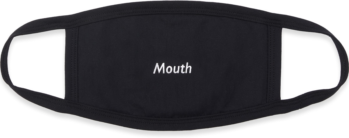 influenceu: Black 'Mouth' Mask - 1