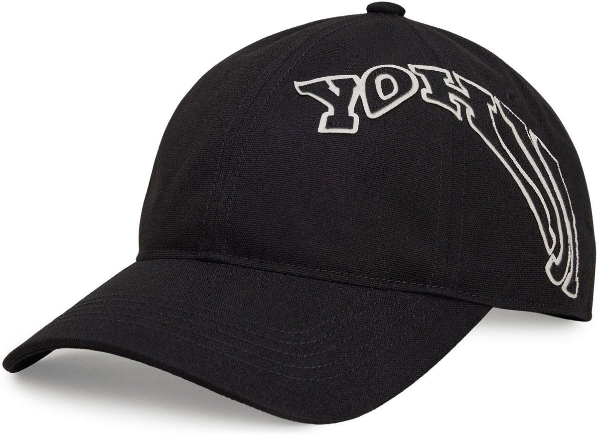 Y-3: Black Morphed Cap - 1