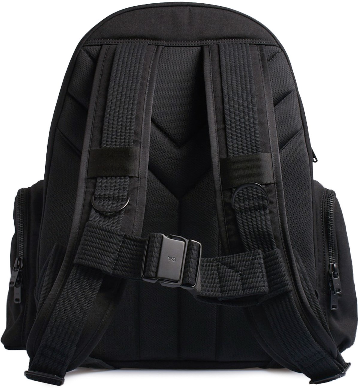 Y-3: Black Backpack - 3