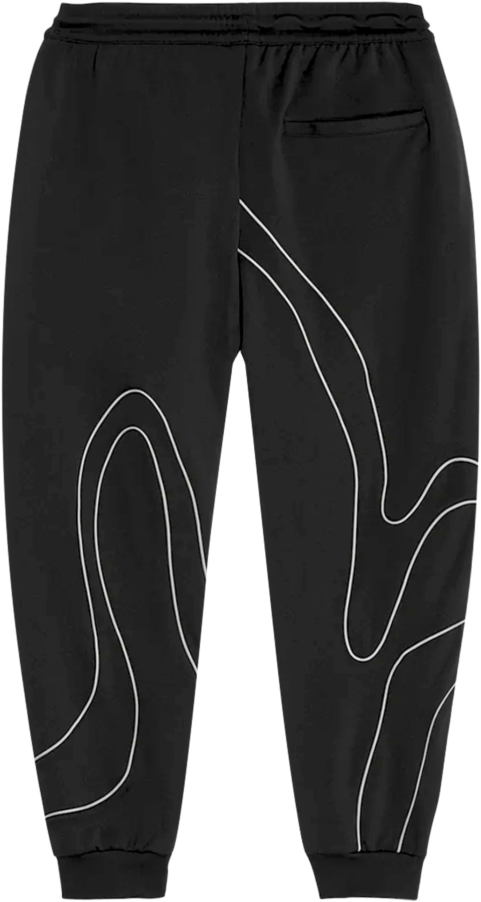 Y-3: Black Track Pants - 2