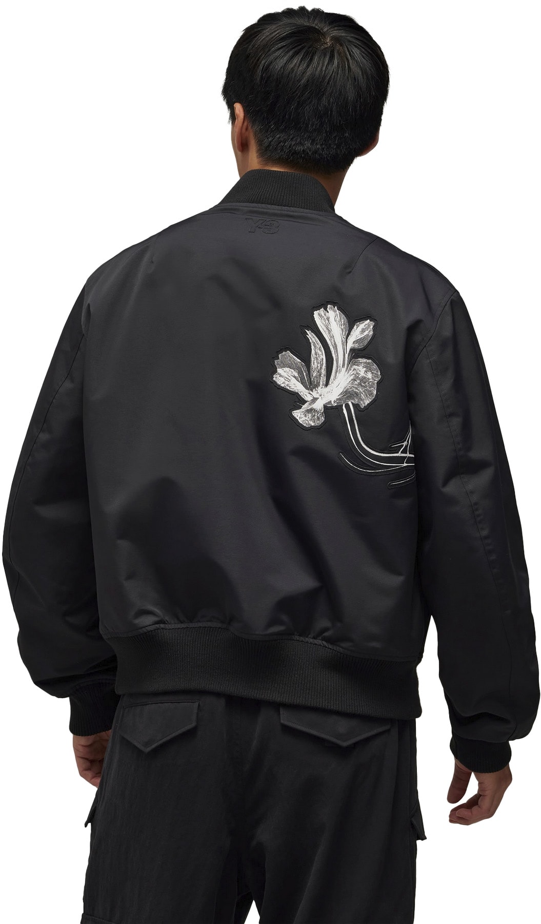 Y-3: Black Team Jacket - 4