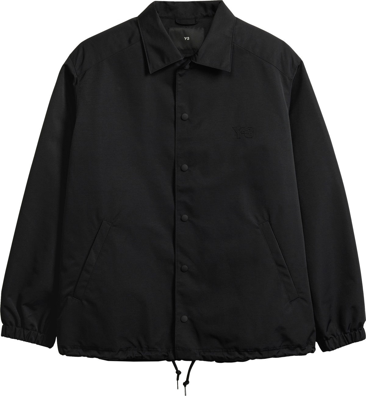 Y-3: Black Nylon Coach Jacket - 1