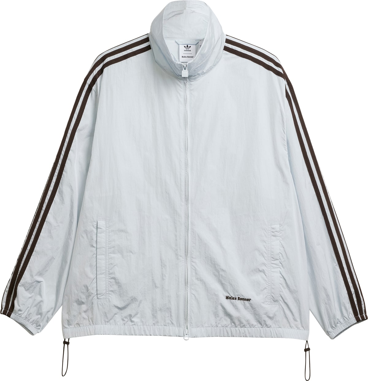 adidas Originals: Blue Wales Bonner Statement Nylon Track Top - 1