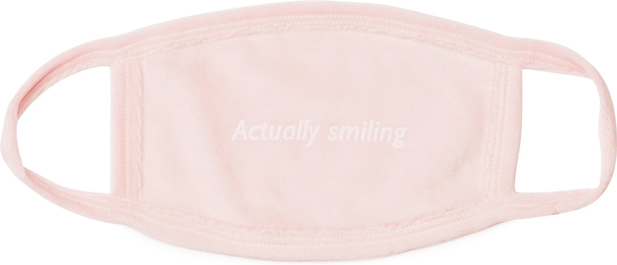 influenceu: Pink 'Actually Smiling' Mask - 1