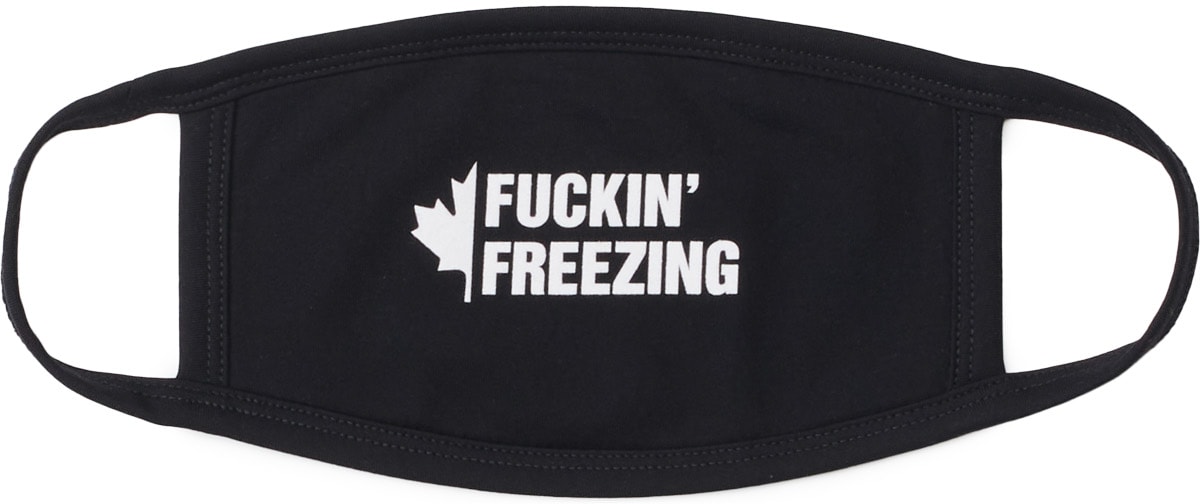 influenceu: Black 'Fuckin' Freezing' Mask - 1