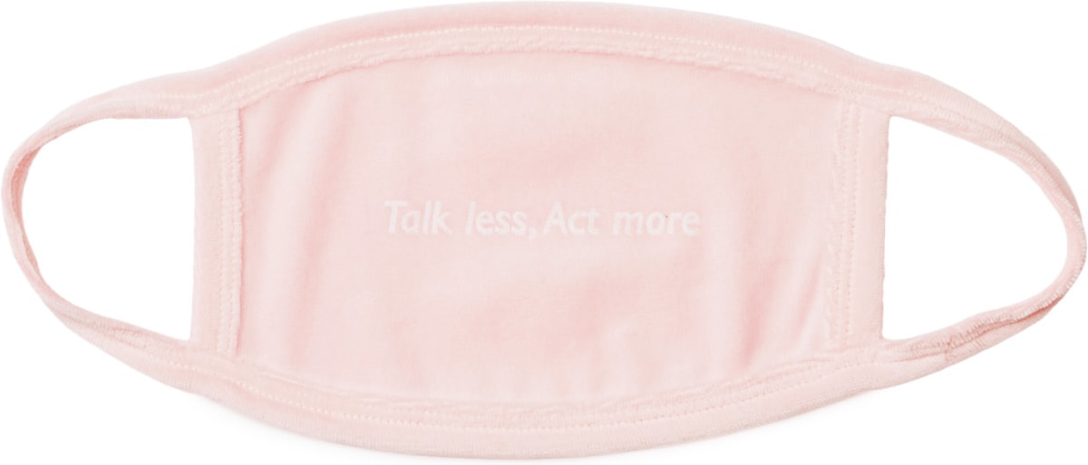 influenceu: Pink 'Talk Less' Mask - 1