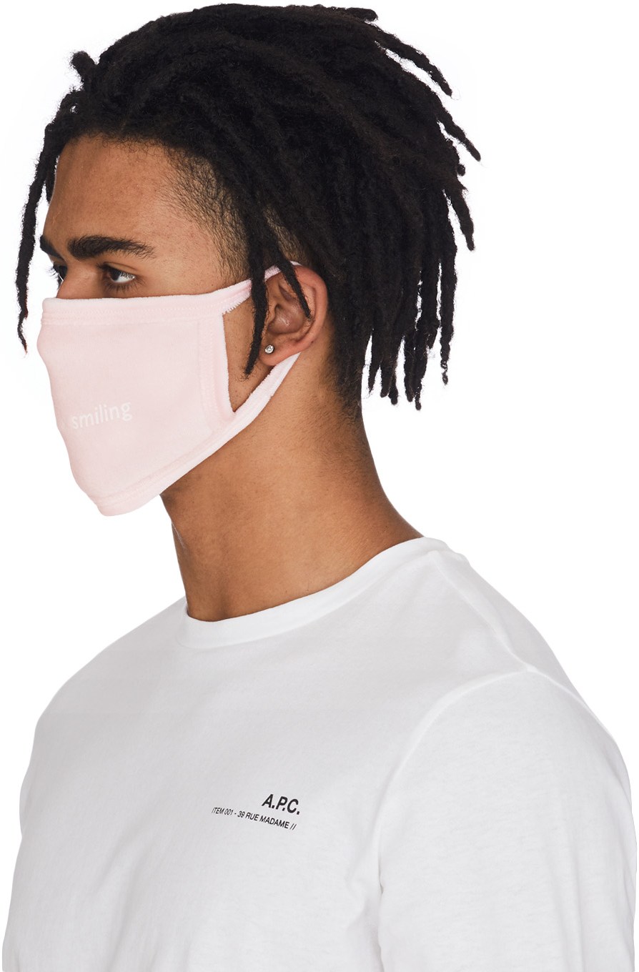 influenceu: Pink 'Actually Smiling' Mask - 3