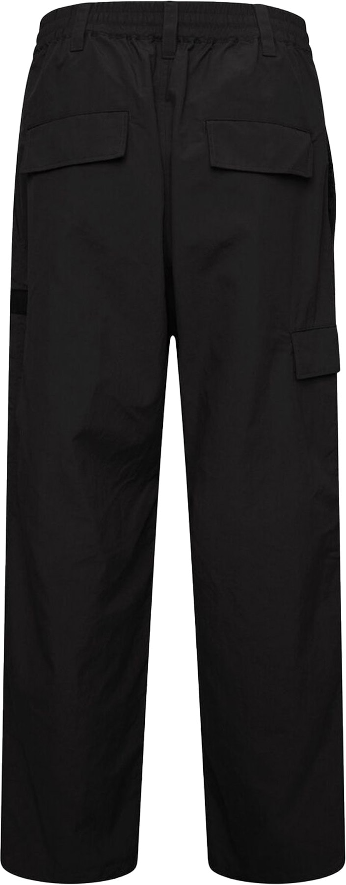 Y-3: Black Crinkle Nylon Pants - 2